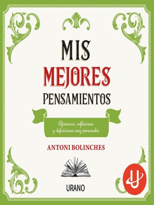 cover image of Mis mejores pensamientos
